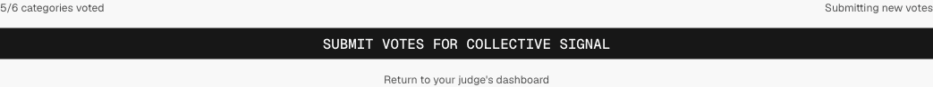 The judging interface with the submit-votes control