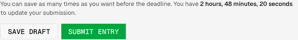 The submission editor showing the fields and the deadline countdown